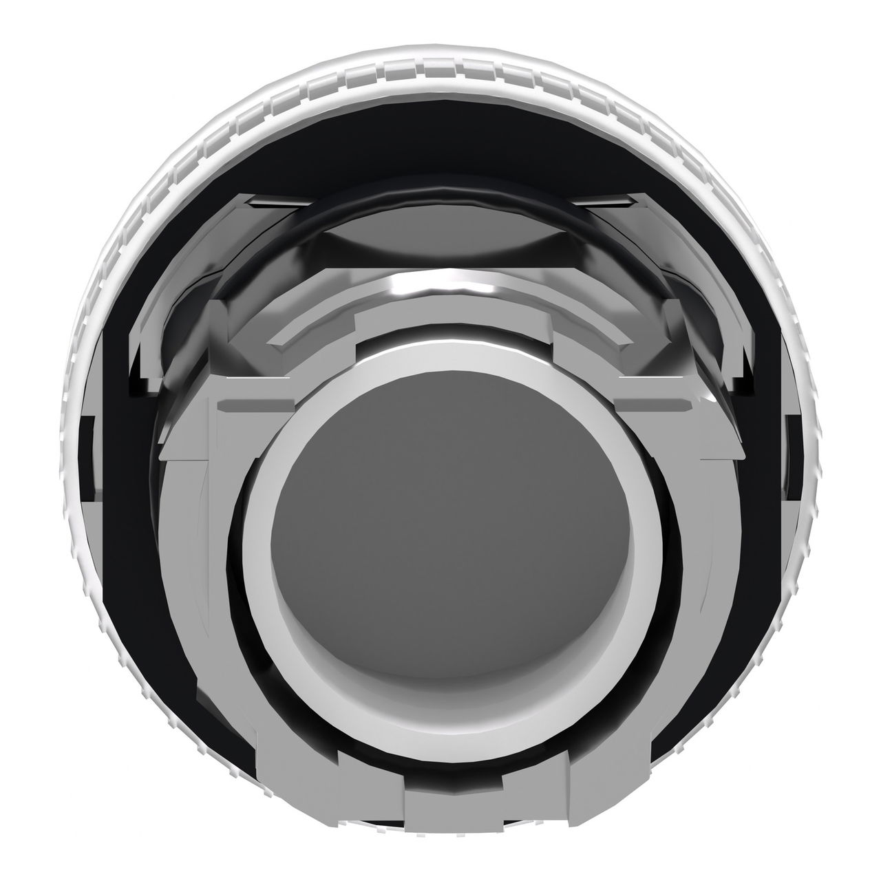 White pilot light head Ø22 with plain lens for BA9s bulb – Image 2 of 9
