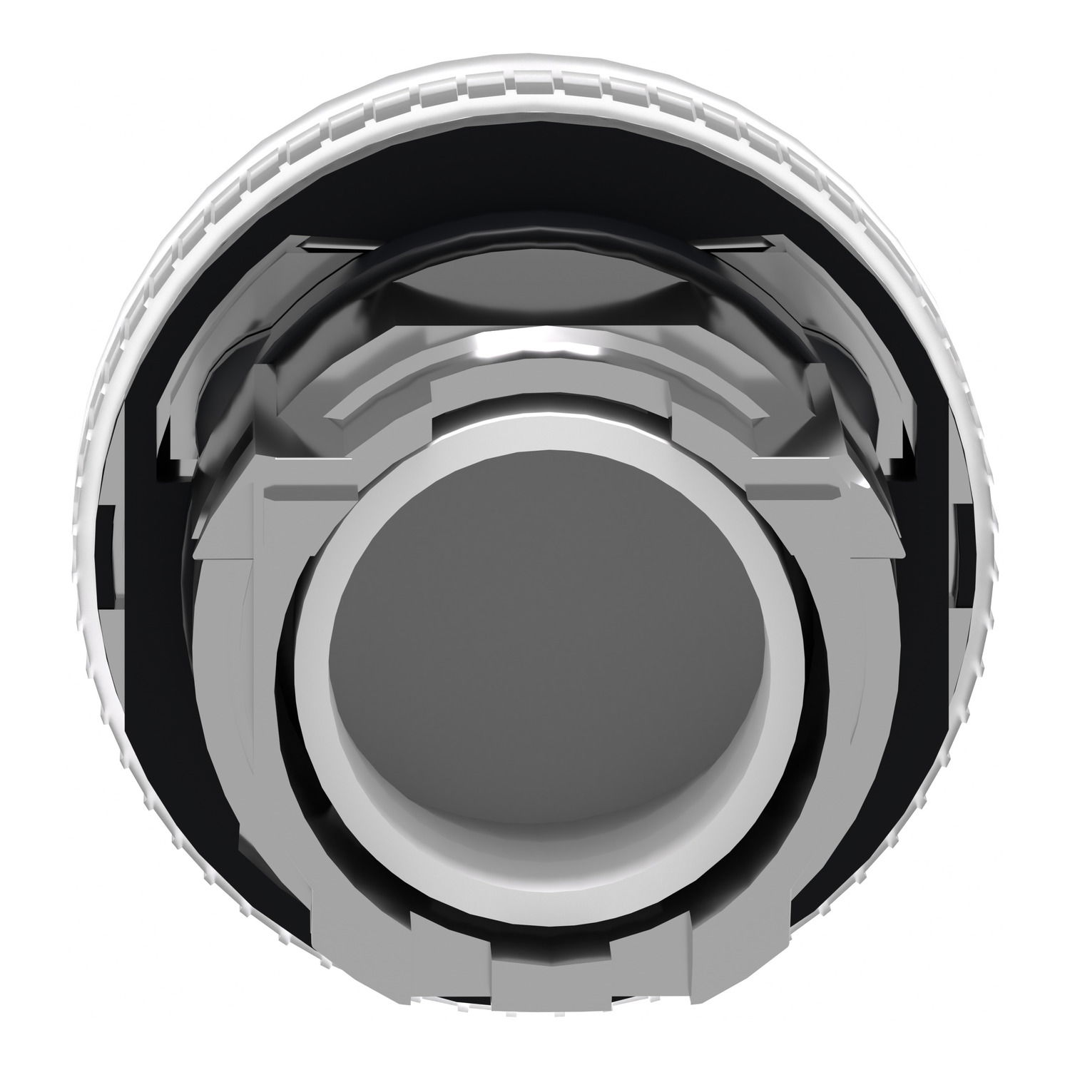 White pilot light head Ø22 with plain lens for BA9s bulb – Image 2 of 9
