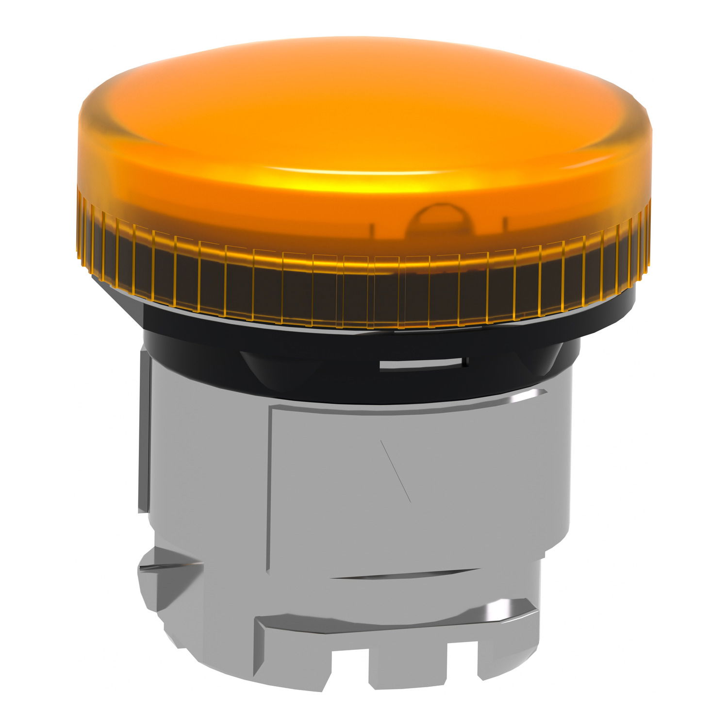 Orange pilot light head Ø22 with plain lens for BA9s bulb – Image 3 of 9