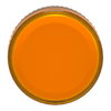 Orange pilot light head Ø22 with plain lens for BA9s bulb