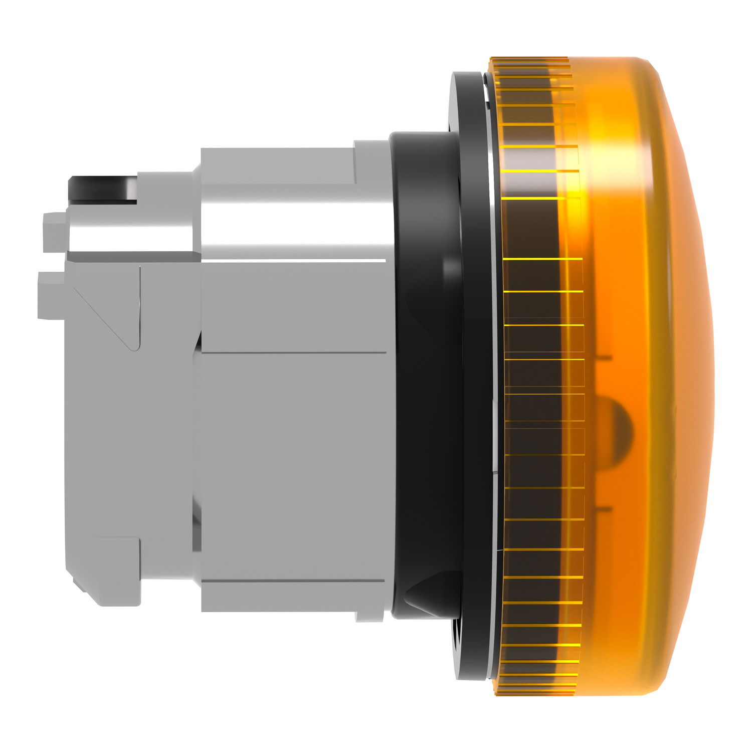 Orange pilot light head Ø22 with plain lens for BA9s bulb – Image 6 of 9