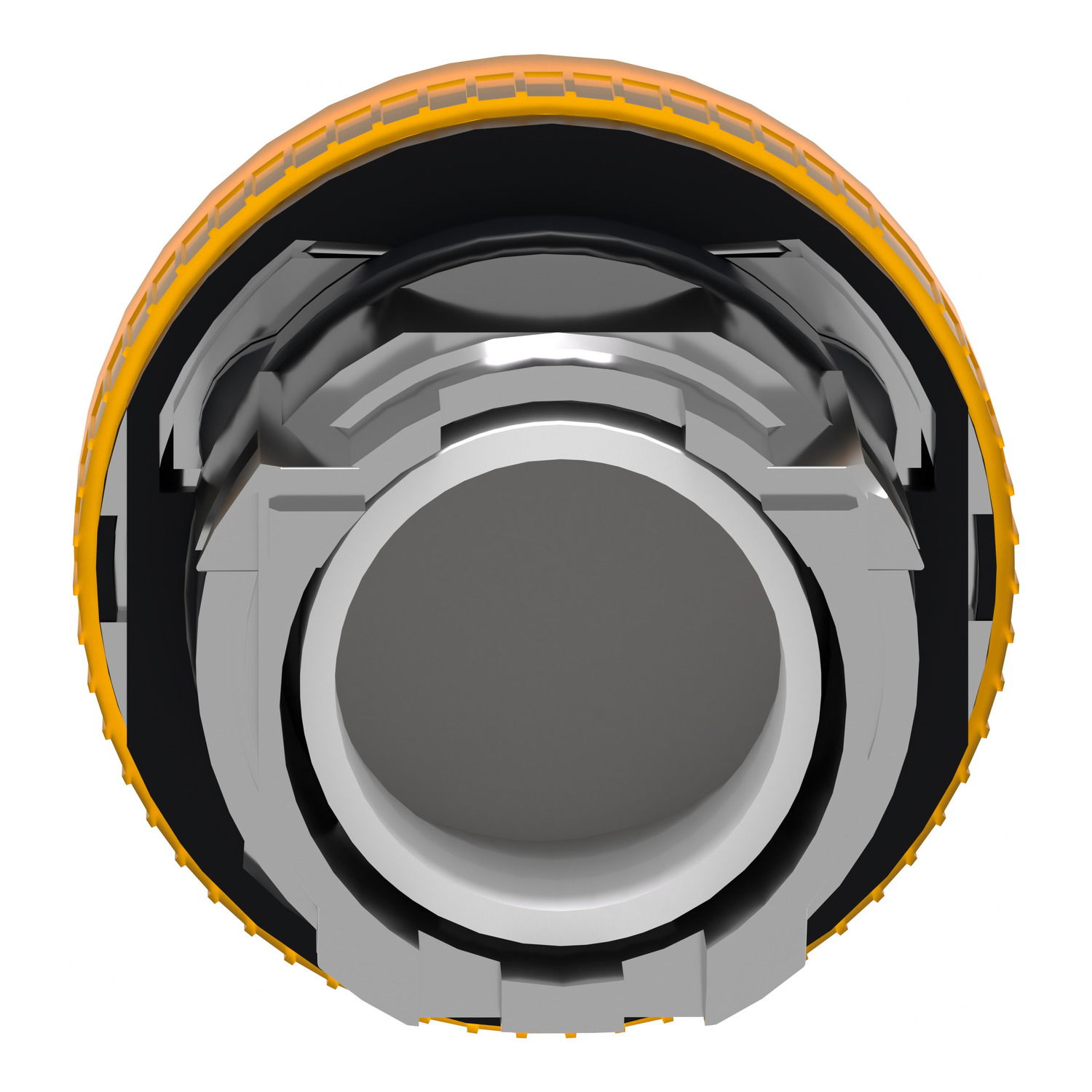 Orange pilot light head Ø22 with plain lens for BA9s bulb – Image 2 of 9