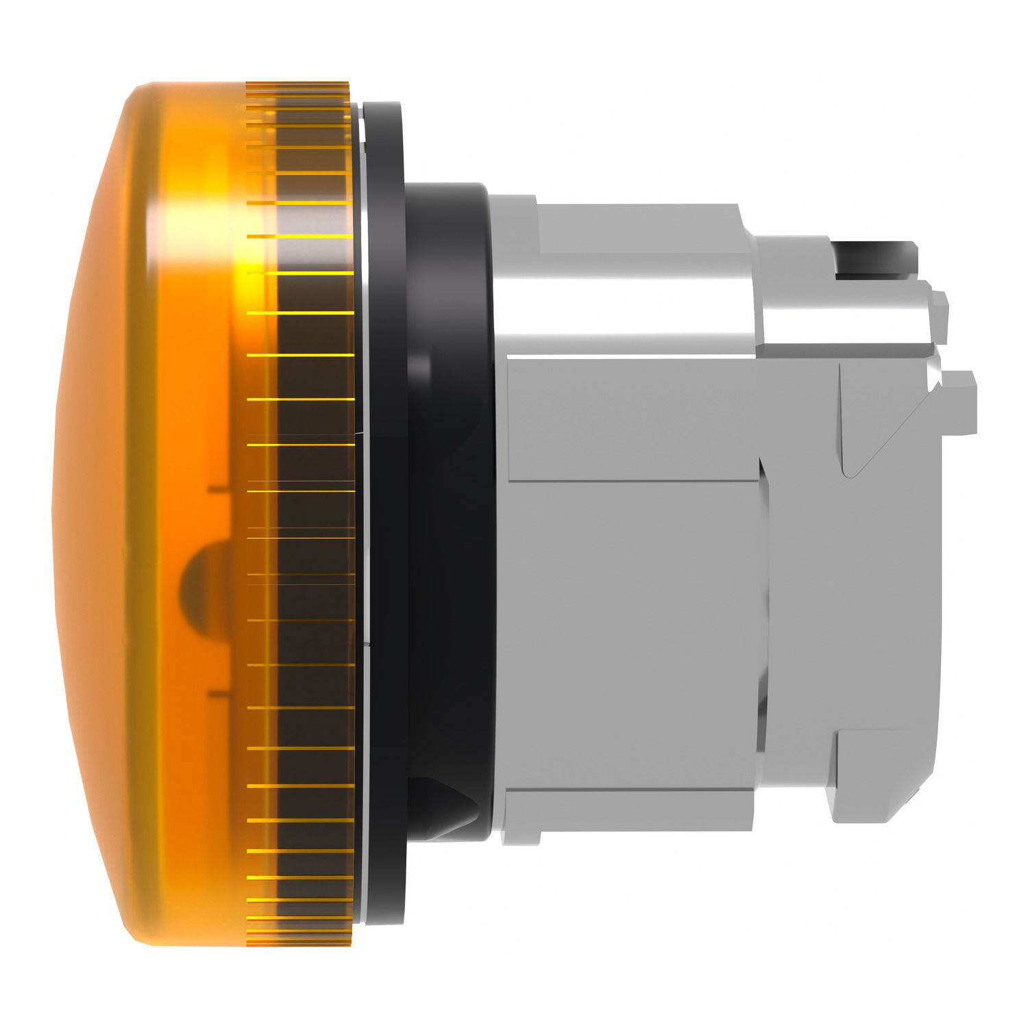 Orange pilot light head Ø22 with plain lens for BA9s bulb – Image 7 of 9