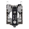 Lampenfassung mit Befestigungsflansch, Harmony XB4, Metall, weiß, universelle LED, Schraubklemme, 24V ACDC