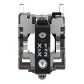 Complete body/light block assembly, Harmony XB4, metal, universal LED, body/fixing collar, 24…120V AC DC