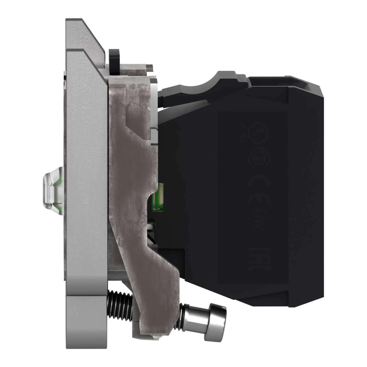 Complete body/light block assembly, Harmony XB4, flashing, with body/fixing collar, universal LED, 24V AC DC – Image 7 of 9