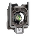 Complete body/light block assembly, Harmony XB4, metal, universal LED, body/fixing collar, 24…120V AC DC