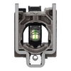 Lampenfassung mit Befestigungsflansch, Harmony XB4, Metall, weiß, universelle LED, Schraubklemme, 24V ACDC