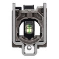 Complete body/light block assembly, Harmony XB4, metal, universal LED, body/fixing collar, 24…120V AC DC