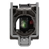 Complete body/contact assembly and light block, Harmony XB4, with body/fixing collar, universal LED, 24V, 1NC