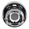 Head for illuminated push button, Harmony XB4, metal, blue projecting, 22mm, spring return, universal LED, unmarked