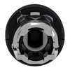 Head for illuminated push button, Harmony XB4, green flush, 22mm, universal LED, spring return, plain, unmarked
