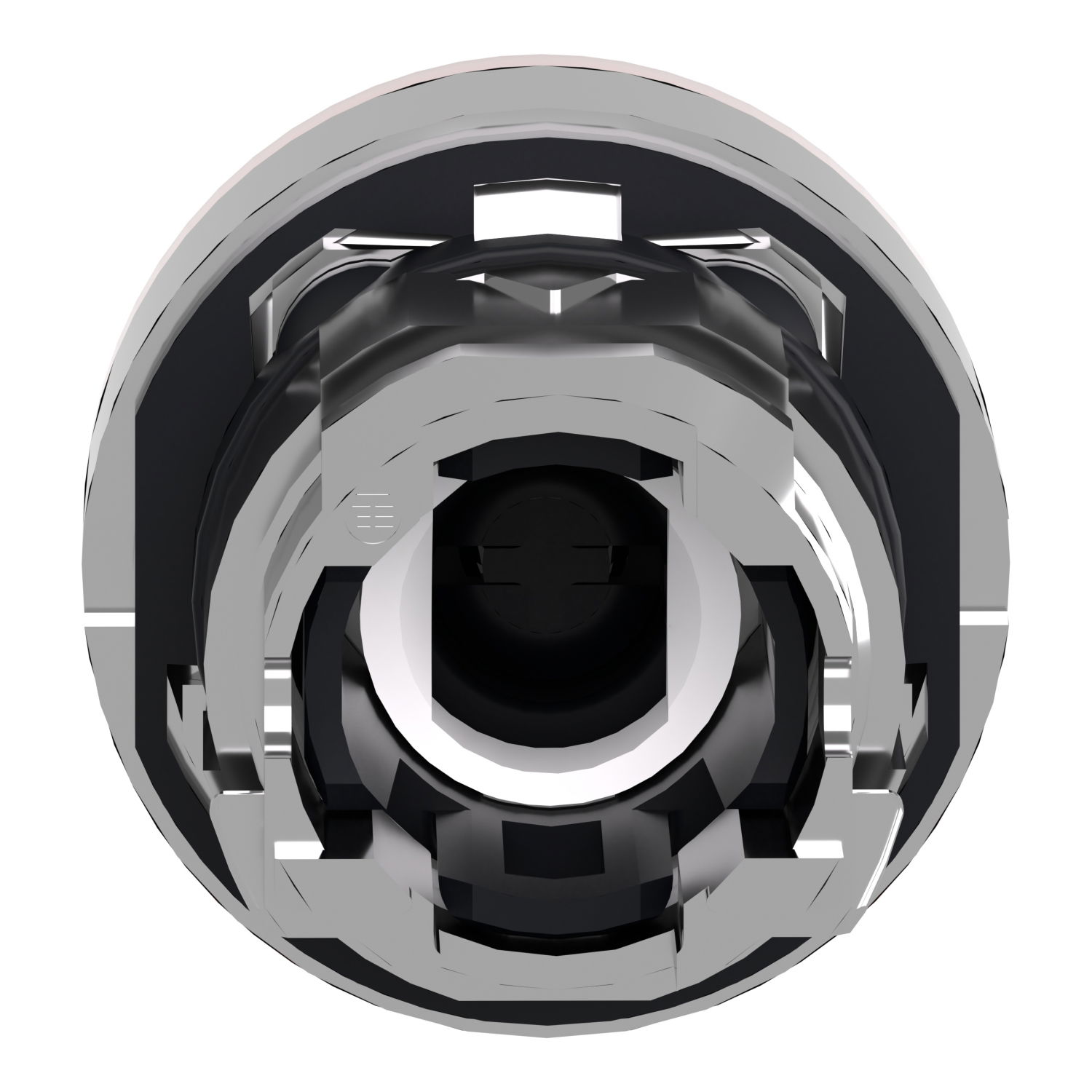 Head for illuminated push button, Harmony XB4, metal, red flush, 22mm, universal LED, push-push, unmarked – Image 2 of 9