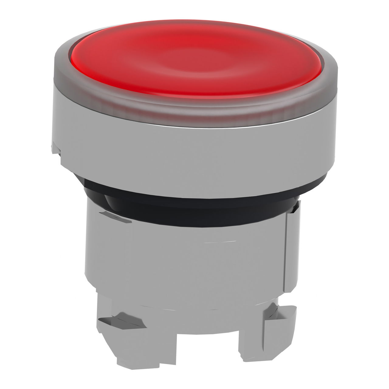 Red flush illuminated pushbutton head Ø22 spring return for BA9s bulb – Image 3 of 9