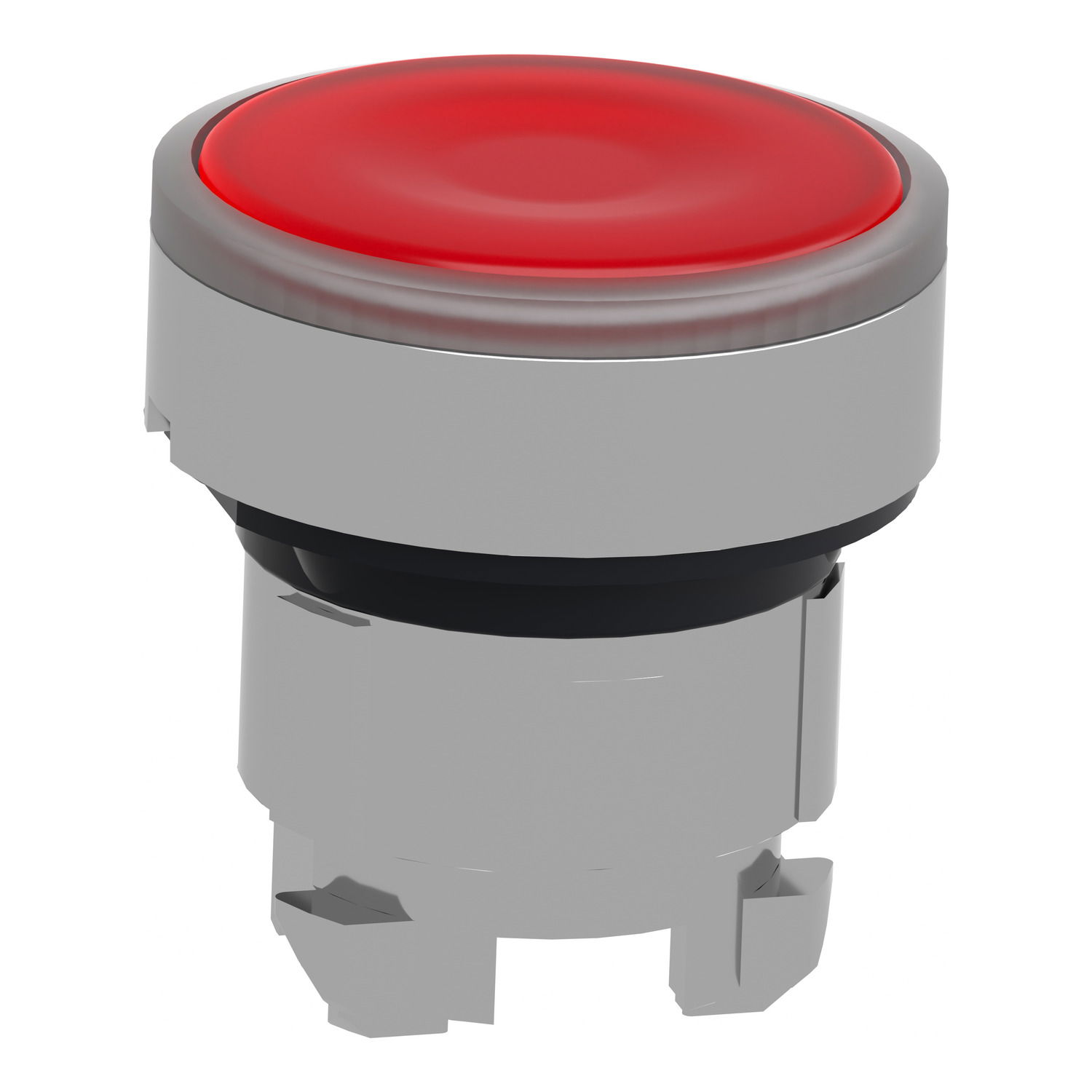Red flush illuminated pushbutton head Ø22 spring return for BA9s bulb – Image 3 of 9