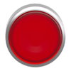 Red flush illuminated pushbutton head Ø22 spring return for BA9s bulb