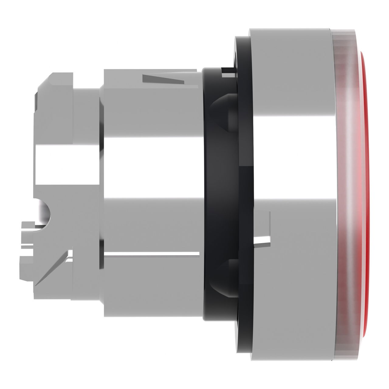 Red flush illuminated pushbutton head Ø22 spring return for BA9s bulb – Image 6 of 9
