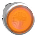Leuchtdrucktaster, Frontelement, Harmony XB4, Metall, 22mm, orange, unbeschriftet, geriffelt, für universelle LED