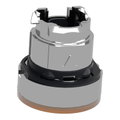 Leuchtdrucktaster, Frontelement, Harmony XB4, Metall, 22mm, orange, unbeschriftet, geriffelt, für universelle LED