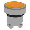 Orange flush illuminated pushbutton head Ø22 spring return for BA9s bulb