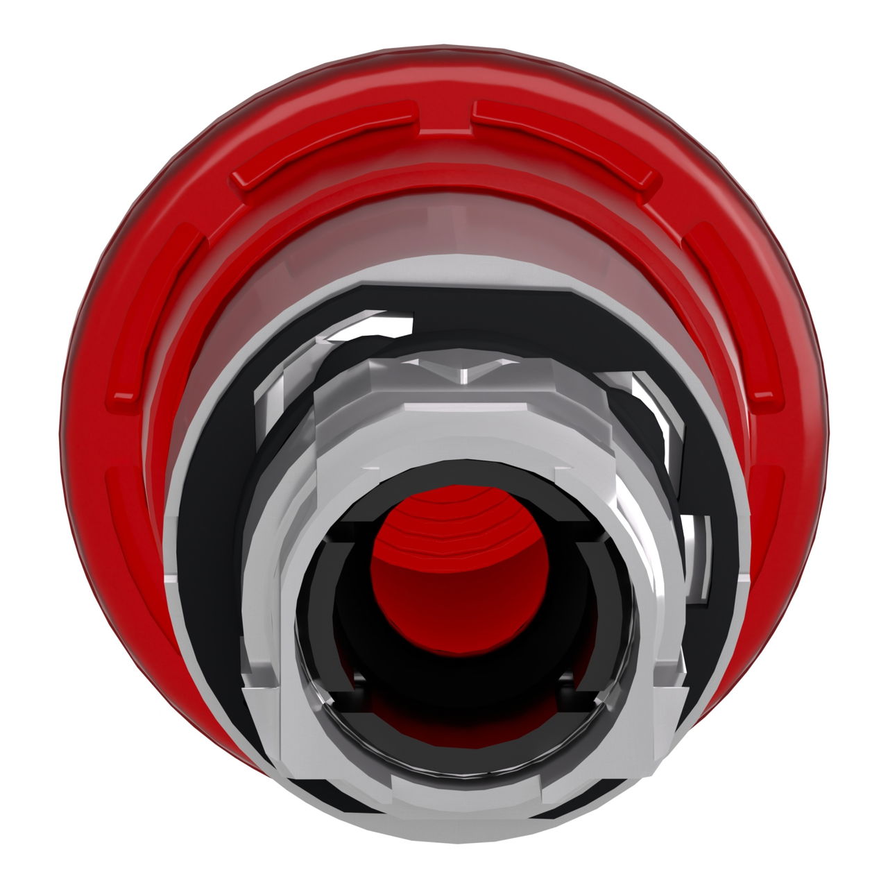 Head for illuminated emergency switching off push button, Harmony XB4, metal, red mushroom 40mm, 22mm, universal LED, push-pull – Image 2 of 9