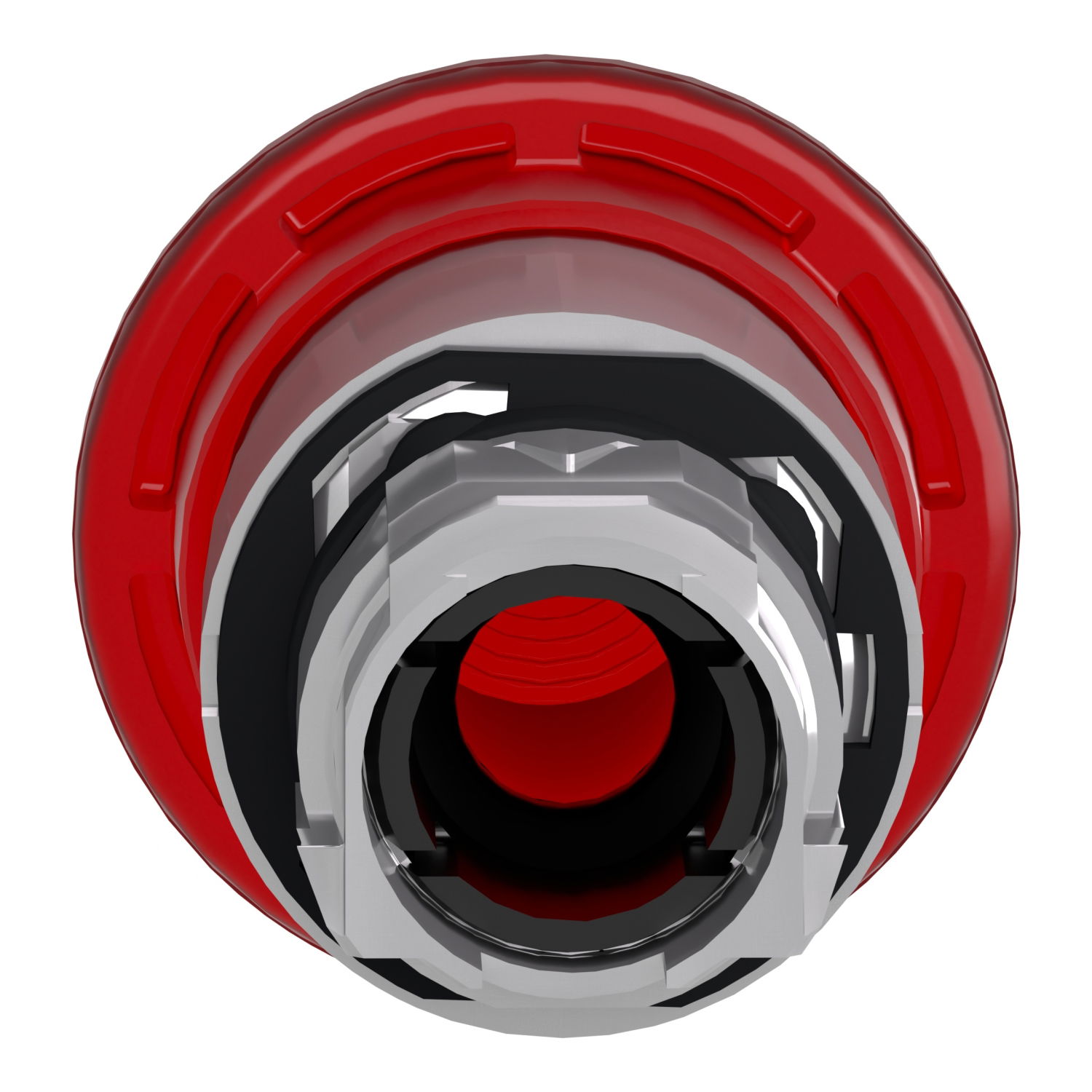 Head for illuminated emergency switching off push button, Harmony XB4, metal, red mushroom 40mm, 22mm, universal LED, push-pull – Image 2 of 9