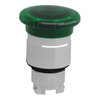 Pilzdrucktaster, Frontelement, Harmony XB4, Metall, 22mm, beleuchtet, grün, Pilz 40mm, tastend, für universelle LED