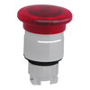 Head for illuminated emergency switching off push button, Harmony XB4, metal, red mushroom 40mm, 22mm, universal LED, push-pull