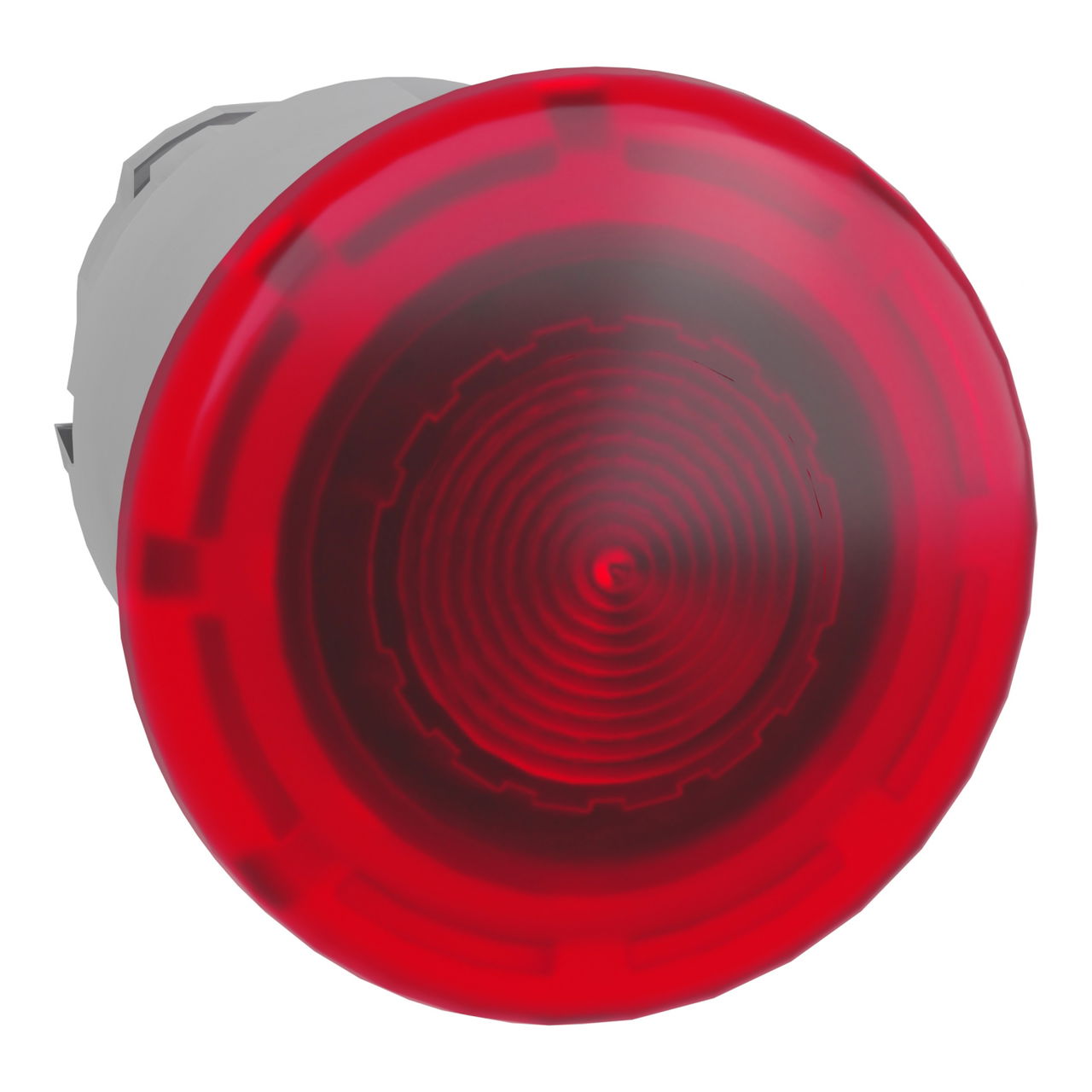 Head for illuminated emergency switching off push button, Harmony XB4, metal, red mushroom 40mm, 22mm, universal LED, push-pull