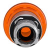 Pilzdrucktaster, Frontelement, Harmony XB4, Metall, 22mm, beleuchtet, orange, Pilz 40mm, tastend, für universelle LED