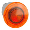 Pilzdrucktaster, Frontelement, Harmony XB4, Metall, 22mm, beleuchtet, orange, Pilz 40mm, tastend, für universelle LED