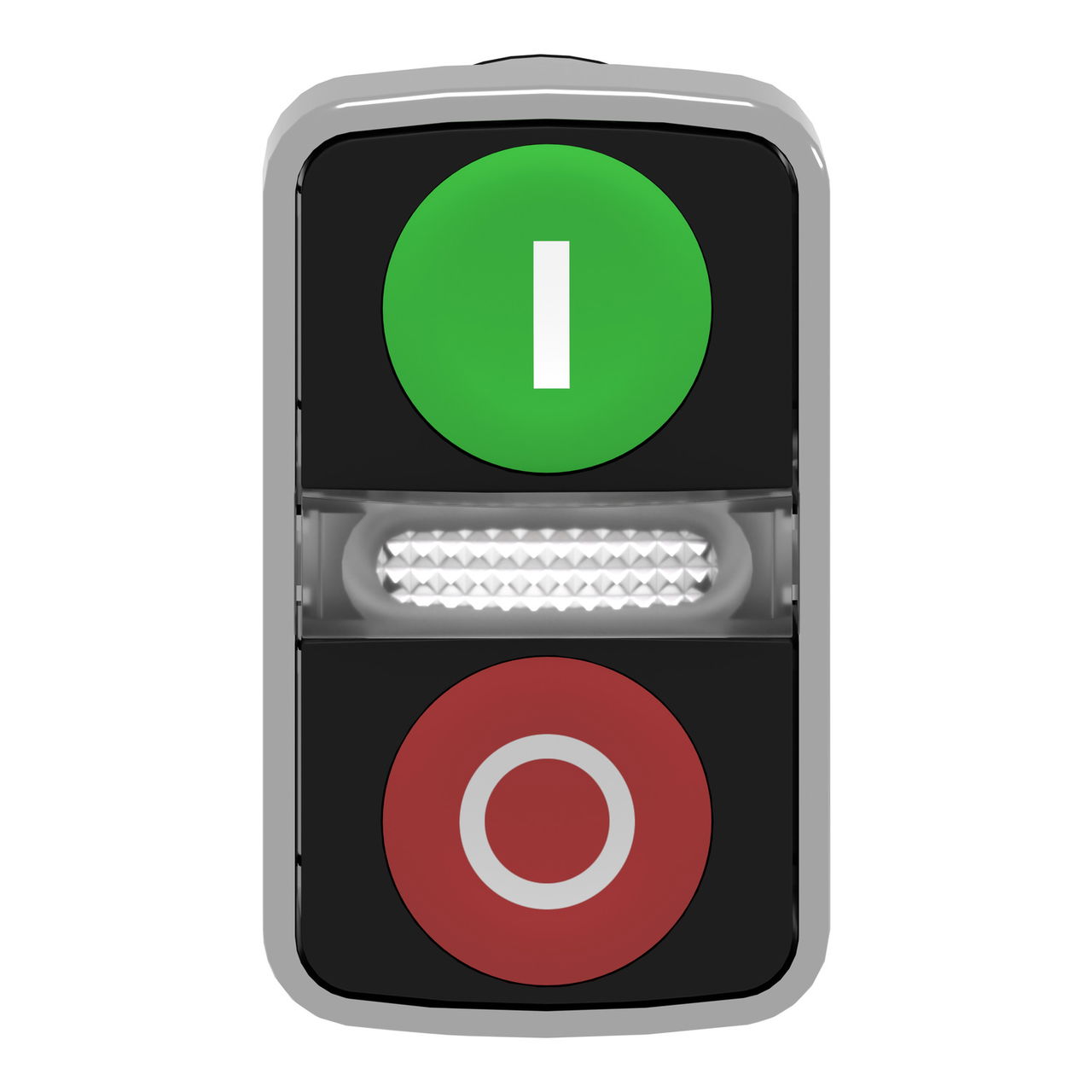 Green flush/red flush illuminated double-headed pushbutton Ø22 with marking – Image 4 of 9