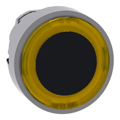 Lamptryckknapp gul belyst ring