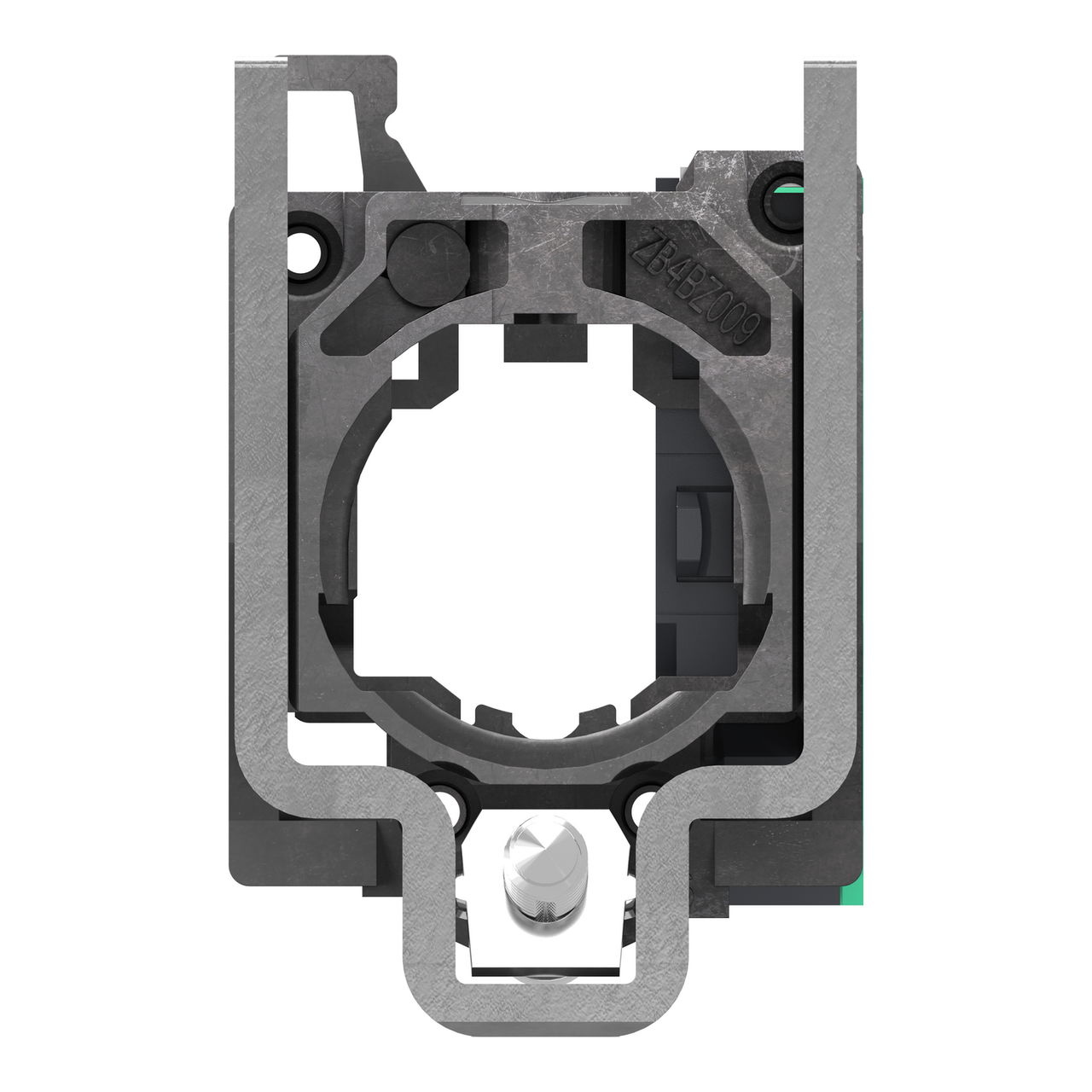 Complete body contact assembly, Harmony XB4, single contact, with fixing collar, metal, 1 NO, compact push in terminals – Image 4 of 10