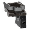 Complete body/contact assembly, Harmony XB4, single contact block with body/fixing collar 1 NO spring clamp terminal
