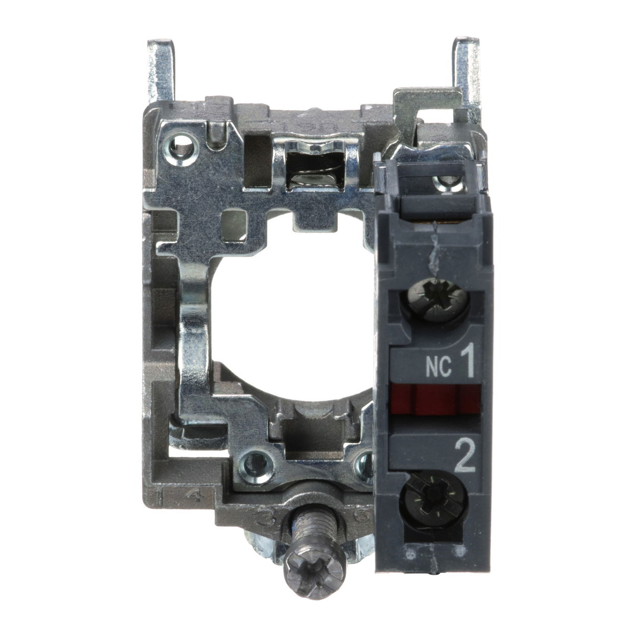 Single contact block with body/fixing collar, metal, screw clamp terminal, 1 NC – Image 3 of 7
