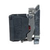 Single contact block with body/fixing collar, metal, screw clamp terminal, 1 NC