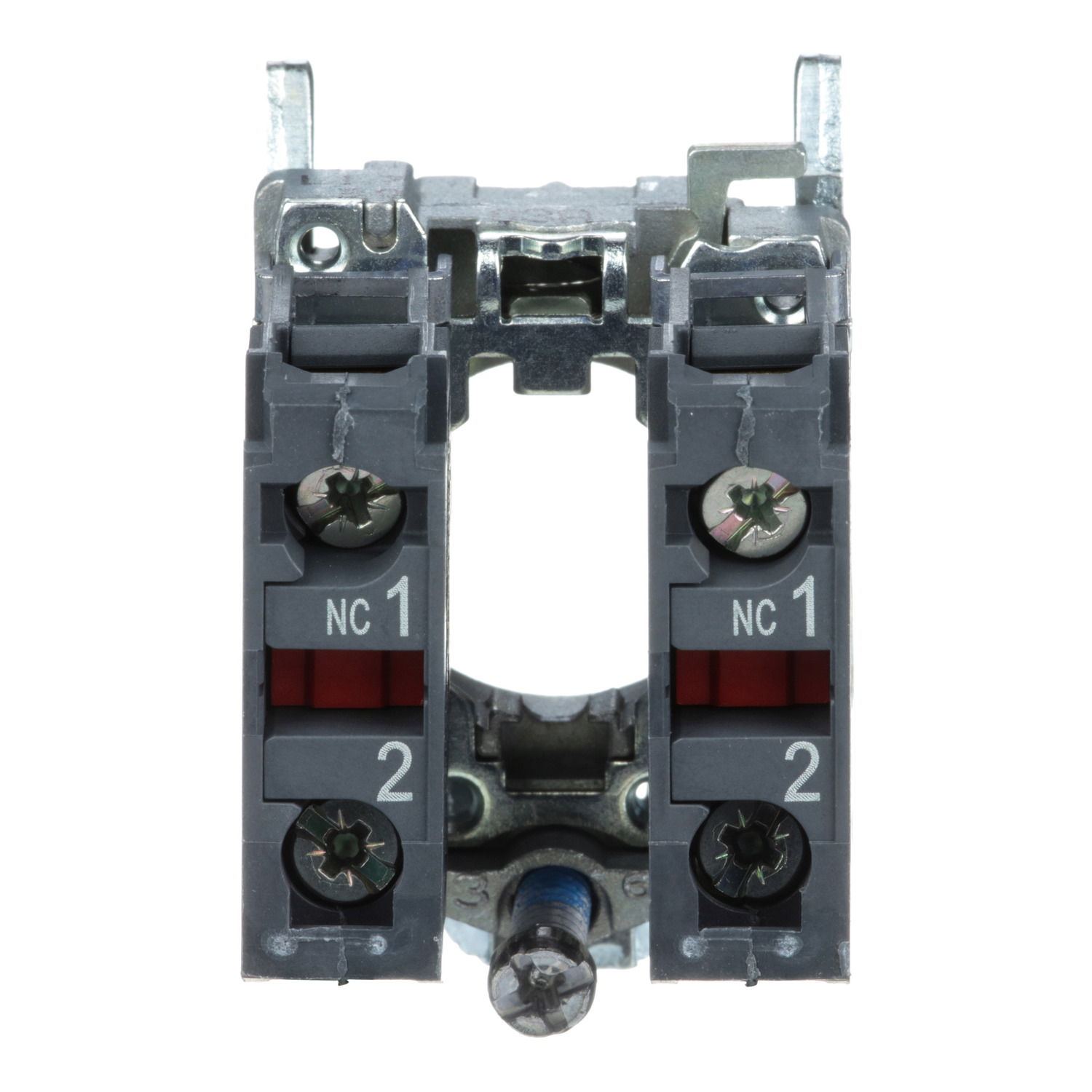 Single contact block with body/fixing collar, metal, screw clamp terminal, 2 NC – Image 2 of 7