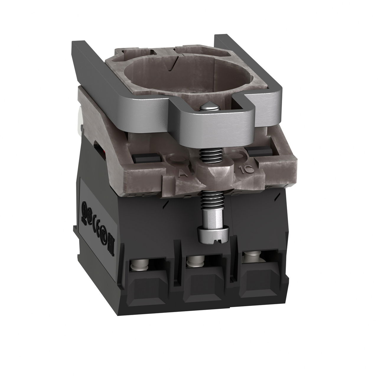 Single contact block with body/fixing collar 1NO+2NC screw clamp terminal – Image 2 of 4