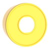 Schutzkragen, Harmony XB4 und XB5, gelb, rund, für Not-Aus/Not-Halt-Schalter