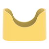 Harmony XB4, Narrow flange guard for Ø 40 Emergency stop, plastic, yellow