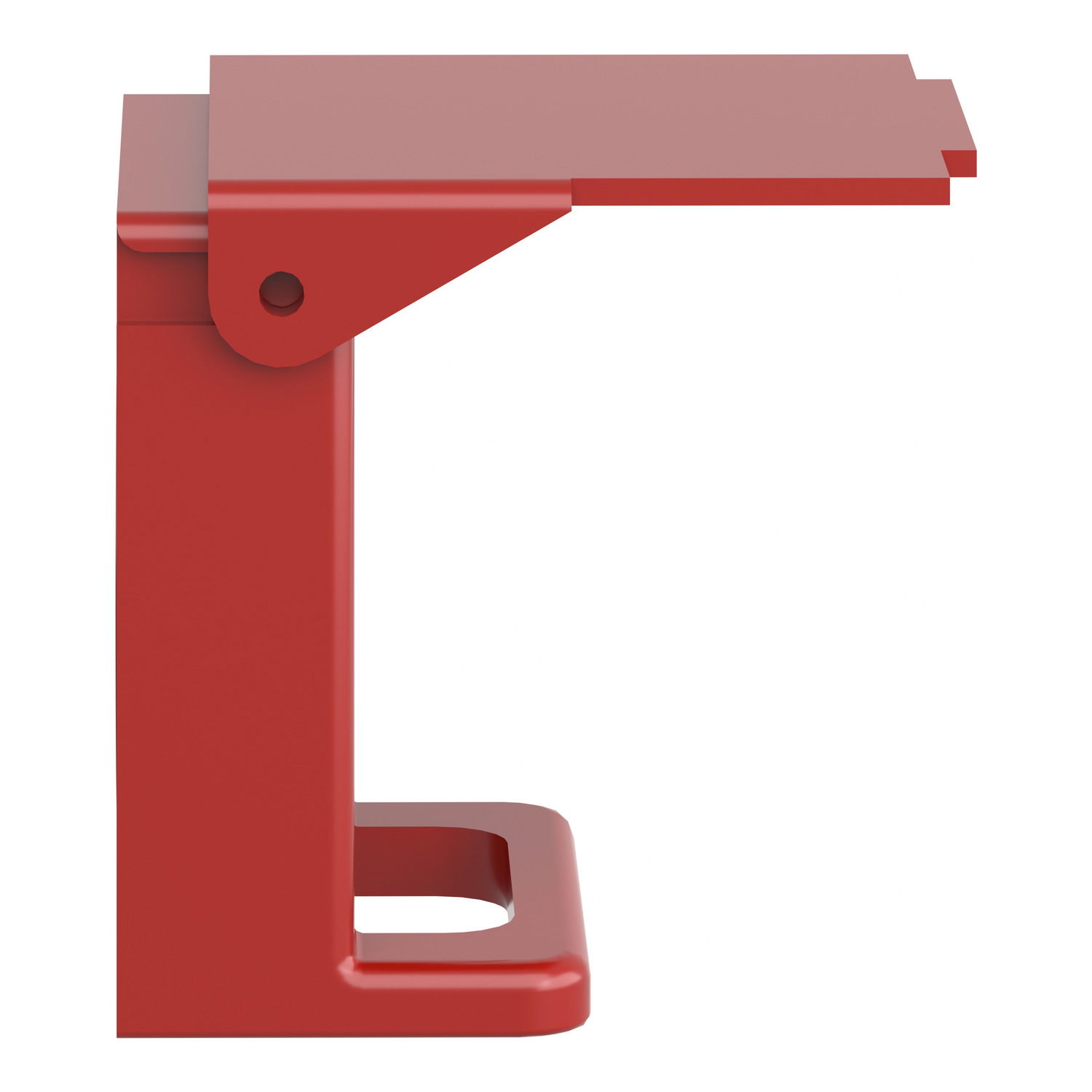 Red padlockable flap for Ø22 flush pushbutton – Image 6 of 8