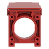 Red padlockable flap for Ø22 flush pushbutton