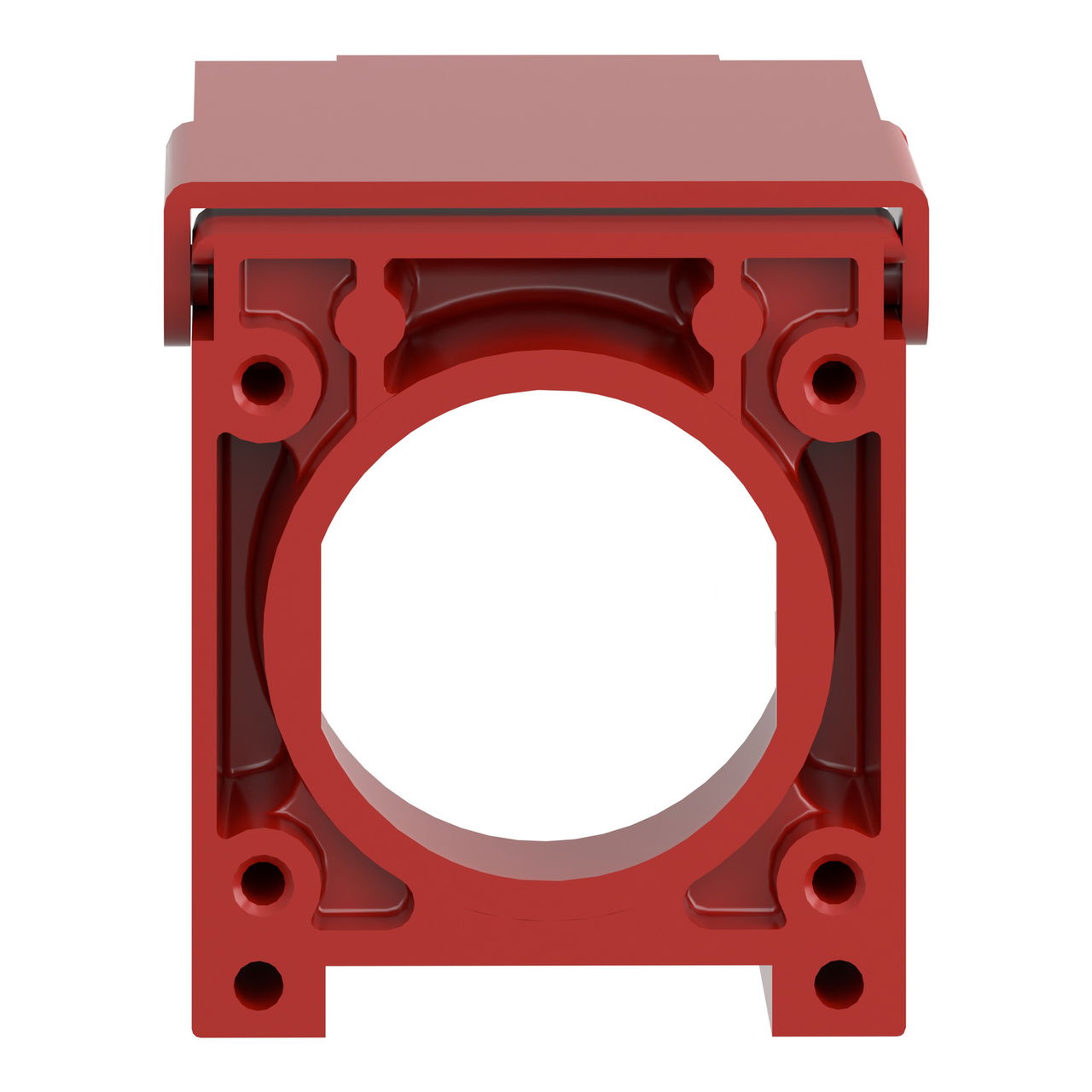 Red padlockable flap for Ø22 flush pushbutton – Image 2 of 8