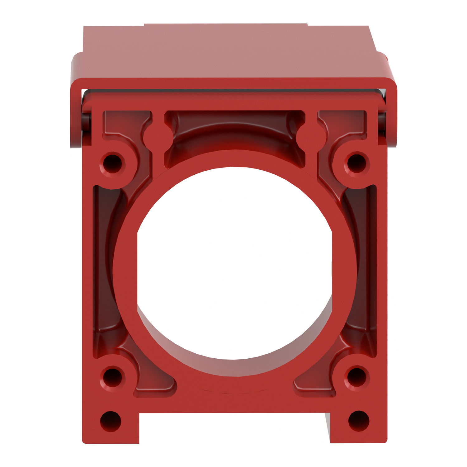 Red padlockable flap for Ø22 flush pushbutton – Image 2 of 8