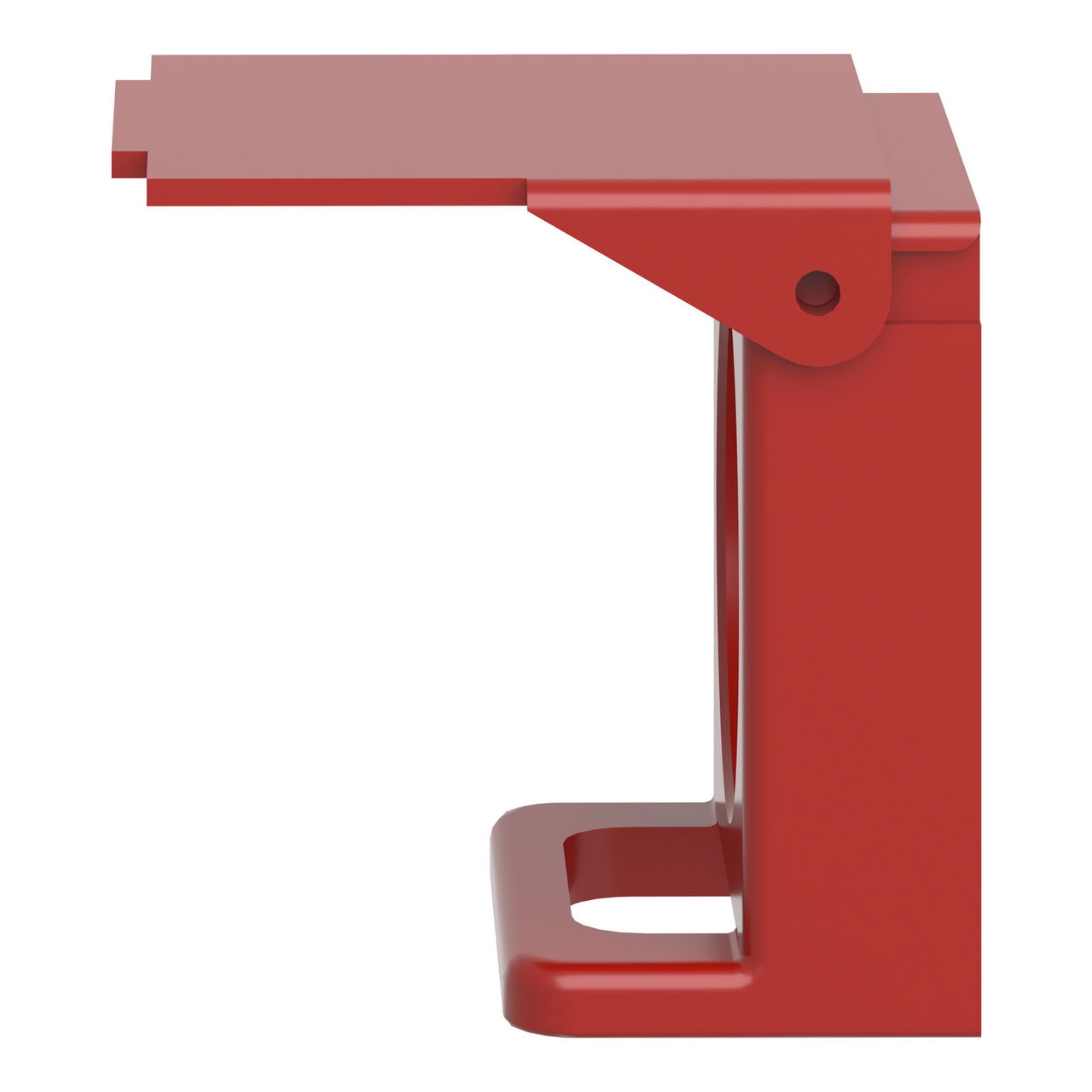Red padlockable flap for Ø22 flush pushbutton – Image 7 of 8