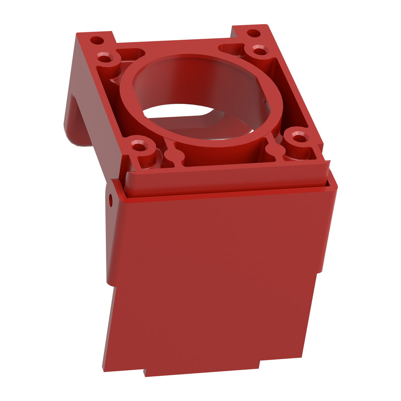 Red padlockable flap for Ø22 flush pushbutton – Image 5 of 8