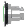 Harmony XB4, Flush mounted push button head, metal, green, Ø30, spring return, marked START
