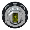 Harmony XB4, Flush mounted push button head, metal, yellow, Ø30, spring return, unmarked
