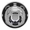 Head for illuminated push button, Harmony XB4, metal, blue flush mounted, 30mm, universal LED, for legend of insertion